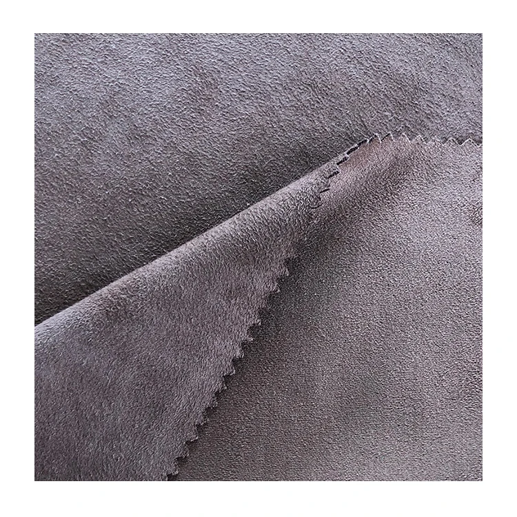 Оптовый Поставщик, двухсторонняя трикотажная замшевая ткань из полиэстера, спандекса, микрофибры для одежды