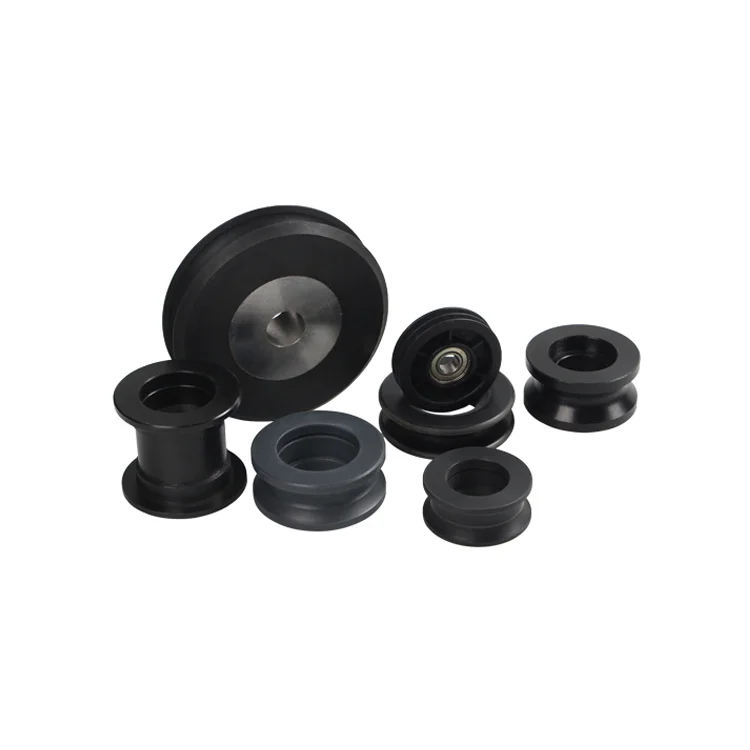 Завод с ЧПУ, оптовая продажа, маленький шкив, скользящий, жесткий пластиковый шкив, хорошо износостойкий, заменяющий стальной кабель, шкив, колеса в POM