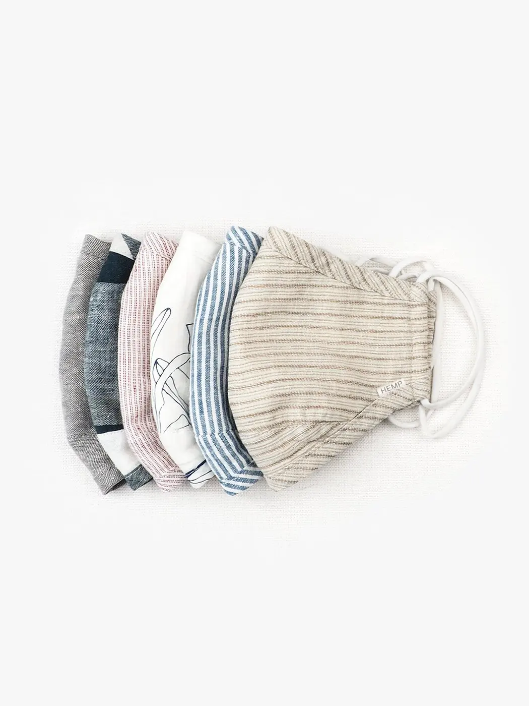 Hemp Organic Cotton Blended Cloth Face Covering - 12 Cloth Face Covering (Free Shipping )