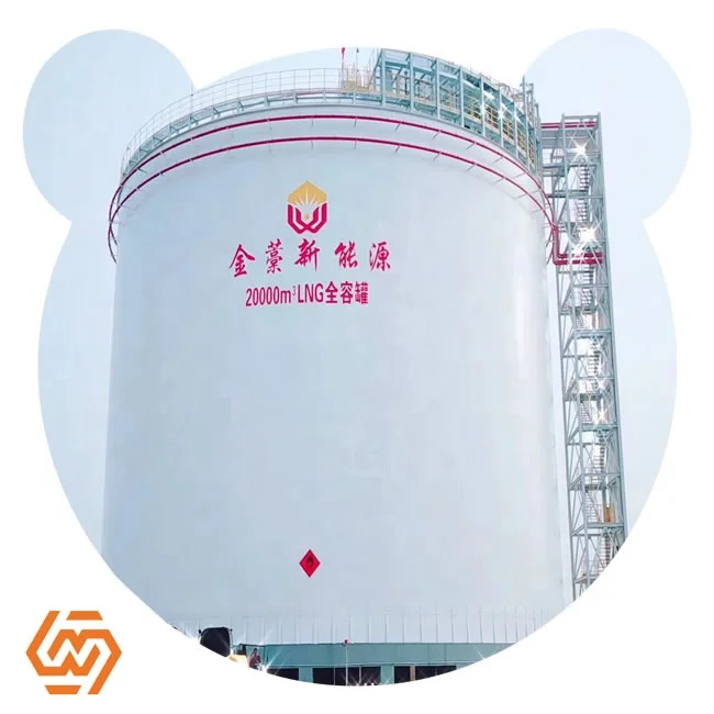 Atmospheric Pressure Storage Tank Flat Bottom Stationary Tank Large Capacity Liquid Oxygen Tank For Sale