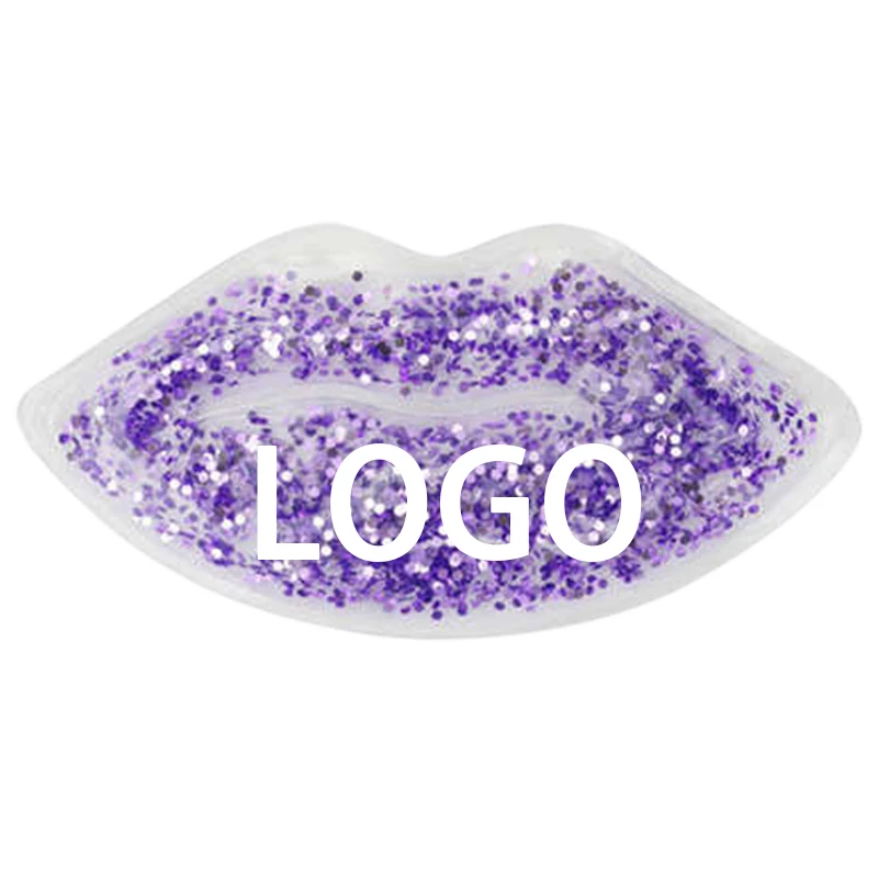 2022 new design custom logo Direct Sale Lip Shape Gel Ice Pack for Injure Recover Care Medical Use