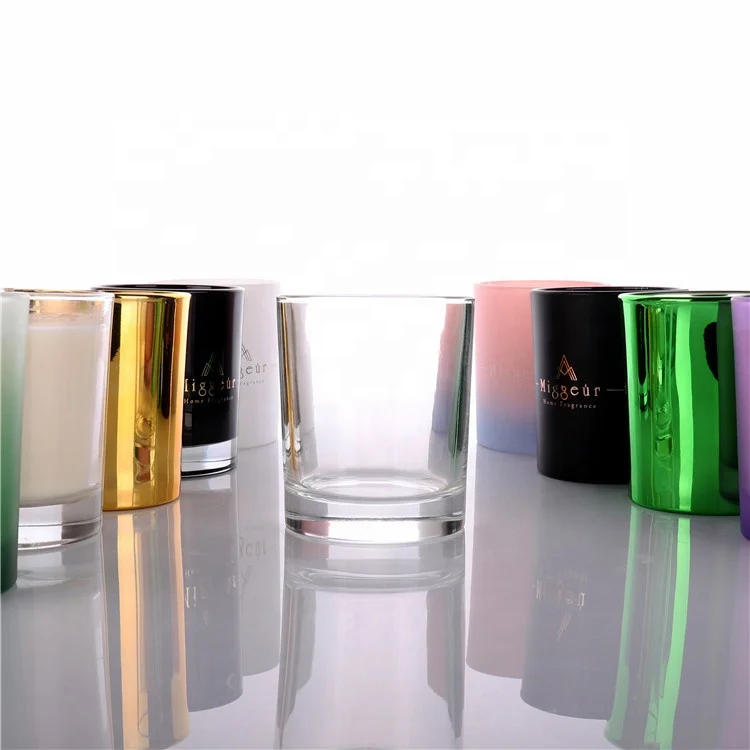 7oz/8oz/9oz Luxury Empty Matte White Glass Candle Jars With Wooden Lid For Candles Making