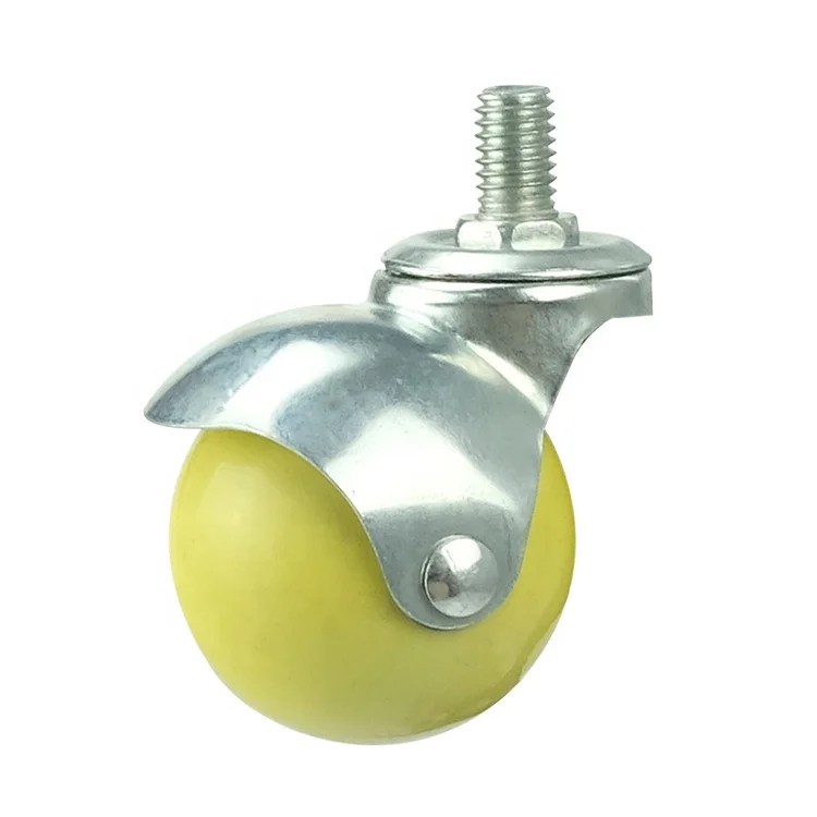 WBD Cheap price ball style 2 inch furniture caster feet / 1.5 inch rubber ball side table caster