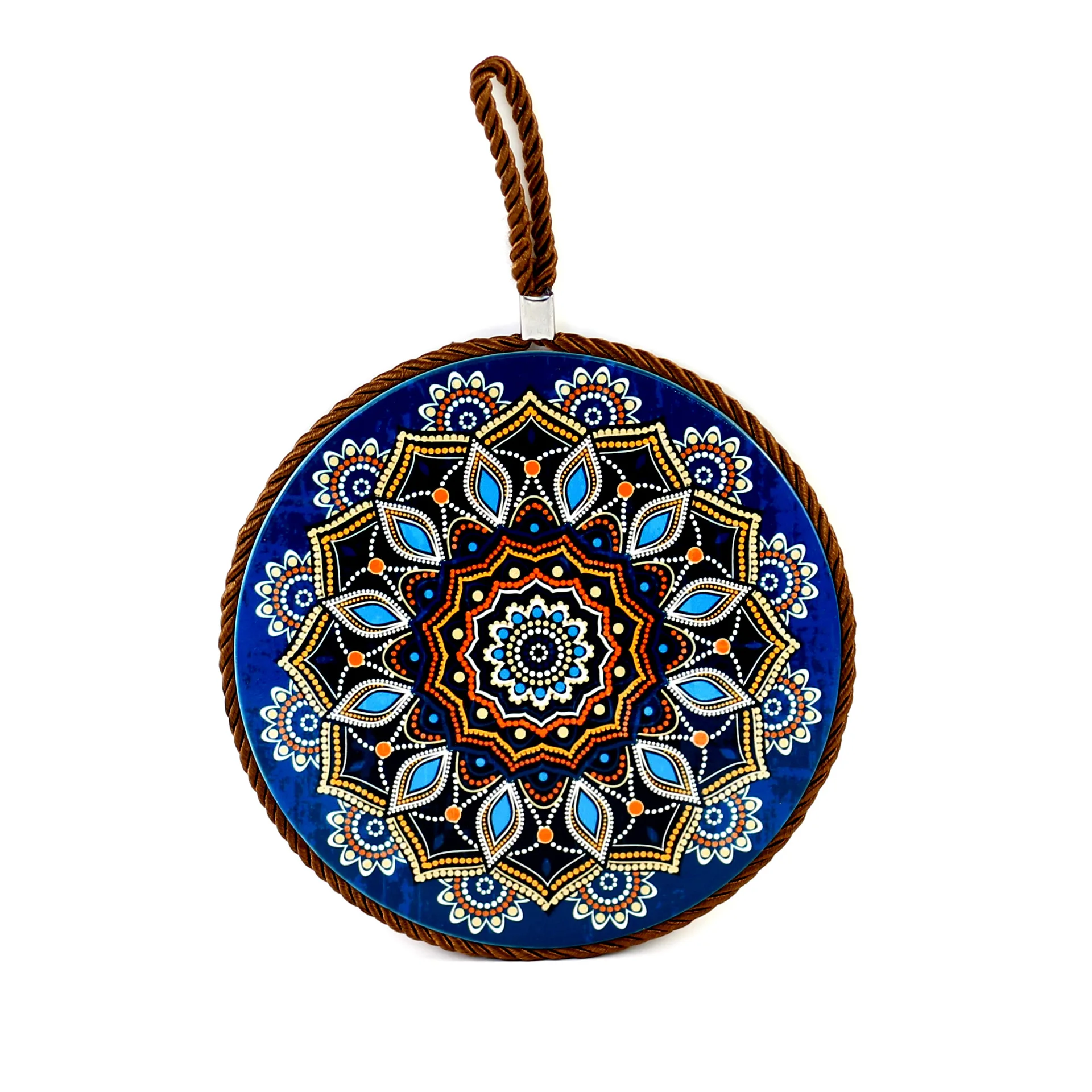 17CM Mandala ceramic insulated pot mat table mat home pot mat European style