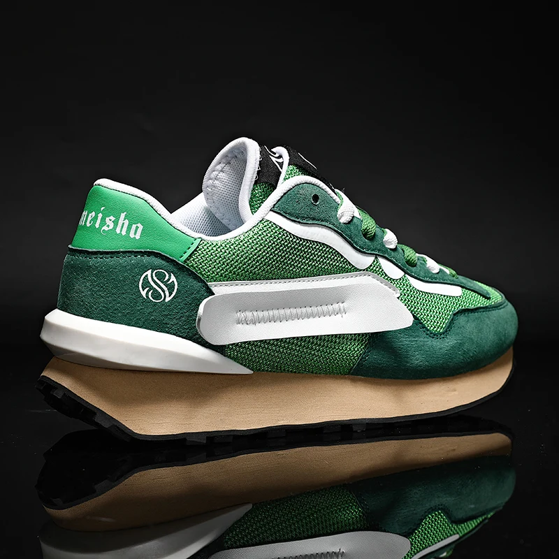 Oem Logo Custom Mesh Male Sneaker Lightweight Fashion Platform Sports Shoes Breathable Casual Walking Running Style Men Sneakers