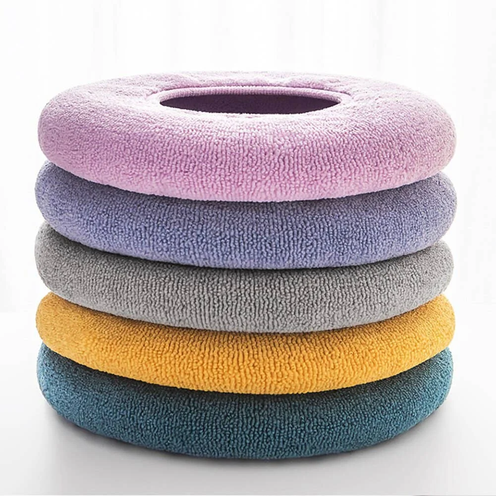 Wholesale Toilet Seat Cover Thicken Closestool Mat Knitted Seat Cushion Washable O-shape Pad Bidet Cover Bathroom Accessories