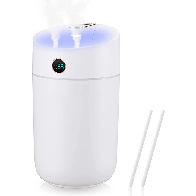 Automatic Diffuser Quiet Operation 7 Colors Night Light 3L Double Spray Adjustable Mist Mode Home Humidifier