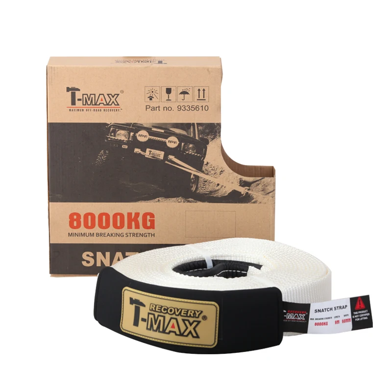 T-MAX HeavyDuty Car SUV Towing Cable Tow Rope Snatch Strap