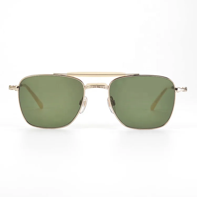 Metal Stainless Nickel Polarized Pilot Aviation Sunglasses Gafas de sol