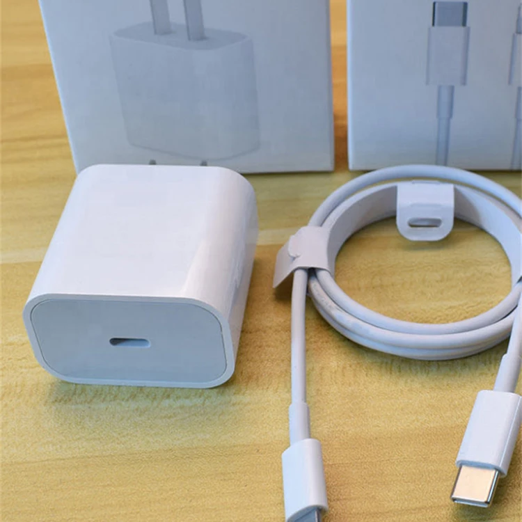 Wholesale PD Fast Charging 20W US EU Plug Adapter Type-C Charger Cable for iPhone PD Wall Charger