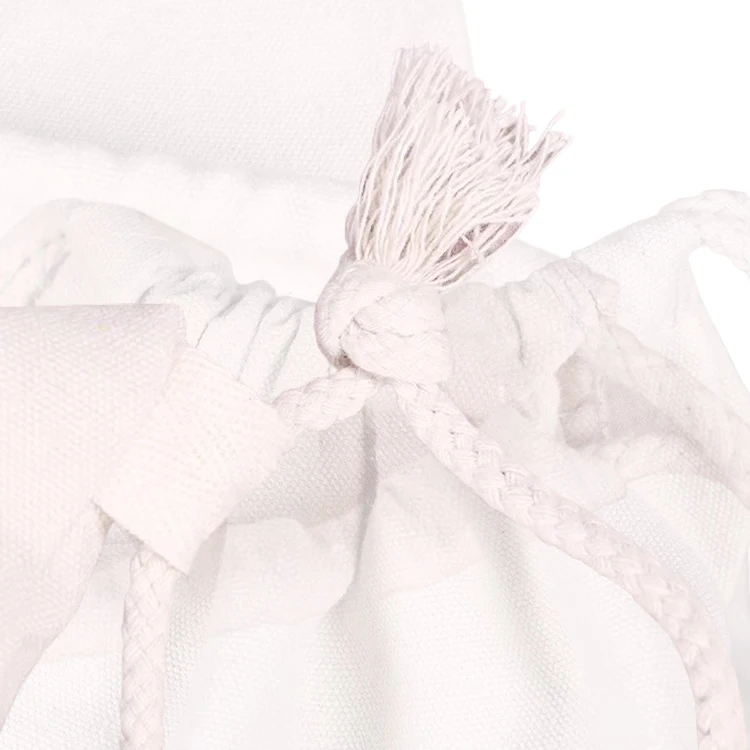 High Quality Natural Soft Cotton Linen Jewelry Packaging Bag with Logo