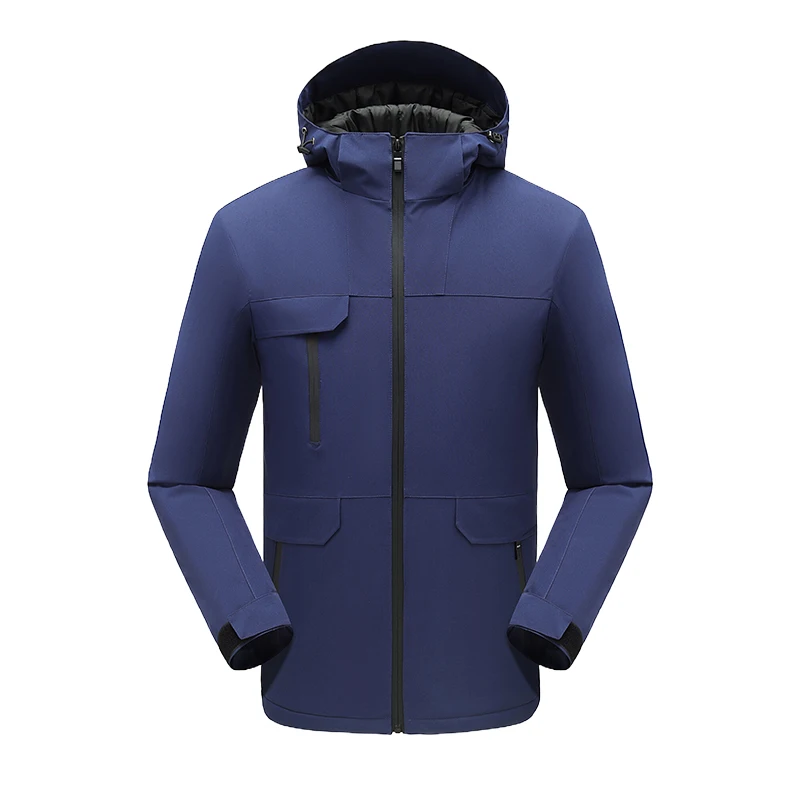 Waterproof Ski Jacket Windproof Winter Coat Warm Snow Coat Outdoor Raincoats with Removable Hood