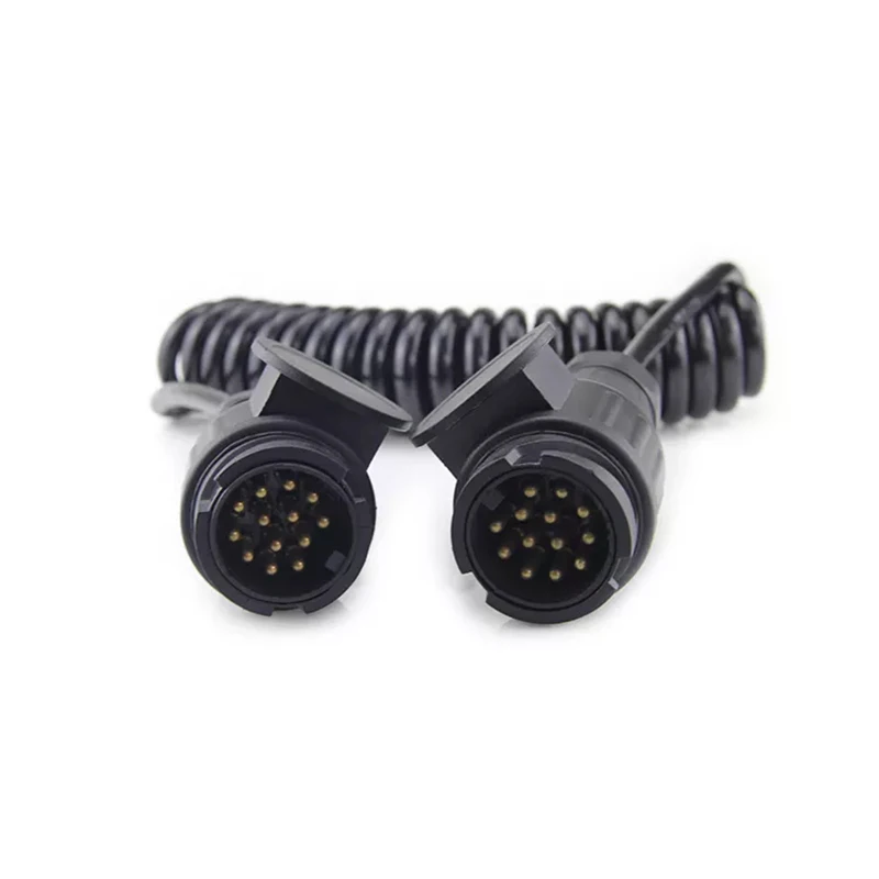 12V/13 pin European trailer helix assembly, with TPU sheath trailer spring wire spare parts.
