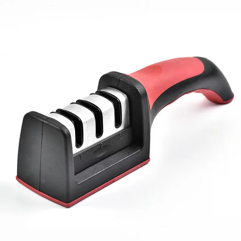 Amaz hot selling 2023  kitchen accessories 3 In 1  professional manual kitchen knives sharpening tool   scissors manual grinder