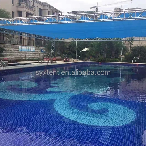 Professional Large Scale Outdoor Event Aluminum Scaffold 300x300mm Curved Truss System Heavy Duty Concert Stage Roof Truss