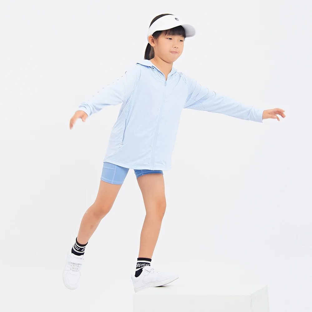 Children Water Resistant Quick Dry Mesh Uv Proof Jacket Casual Thin Breathable Uv Sun Protection Clothing for Kid