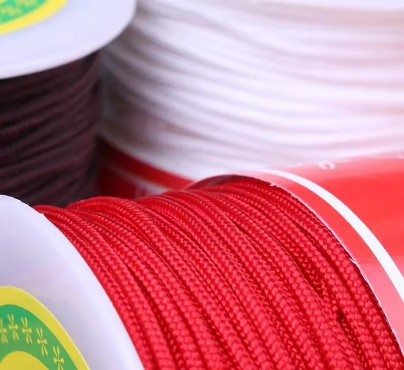 Nylon thread 100 meters 0.8mm for Bracelets red polyester sewing thread Chinese knot tassel thread