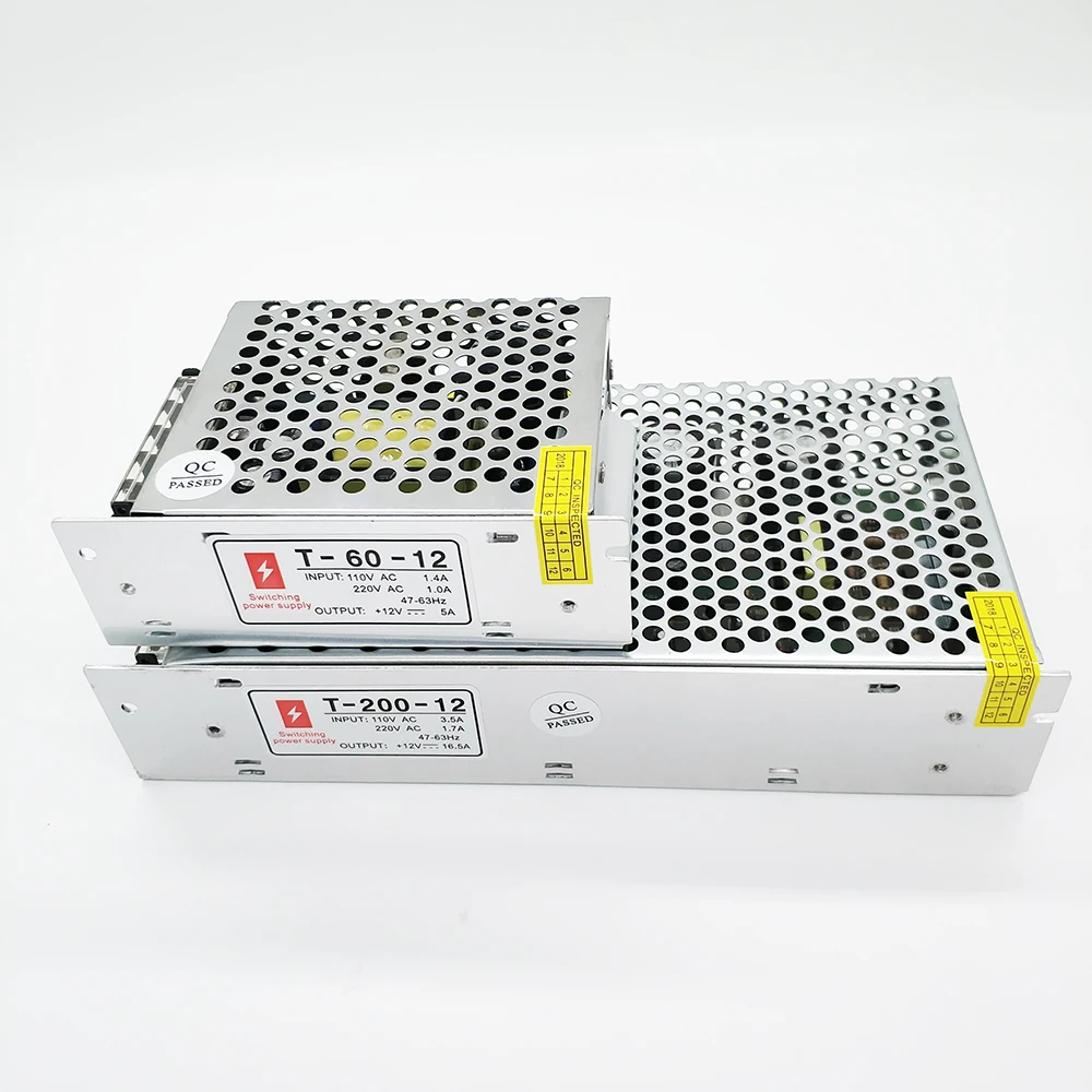 Оптовая продажа 12 В 5А 60 Вт с одним выходом от переменного тока до постоянного импульсный источник питания Led/cctv Smps