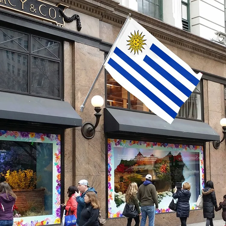 High Quality 100%polyester Country Uruguay Flag