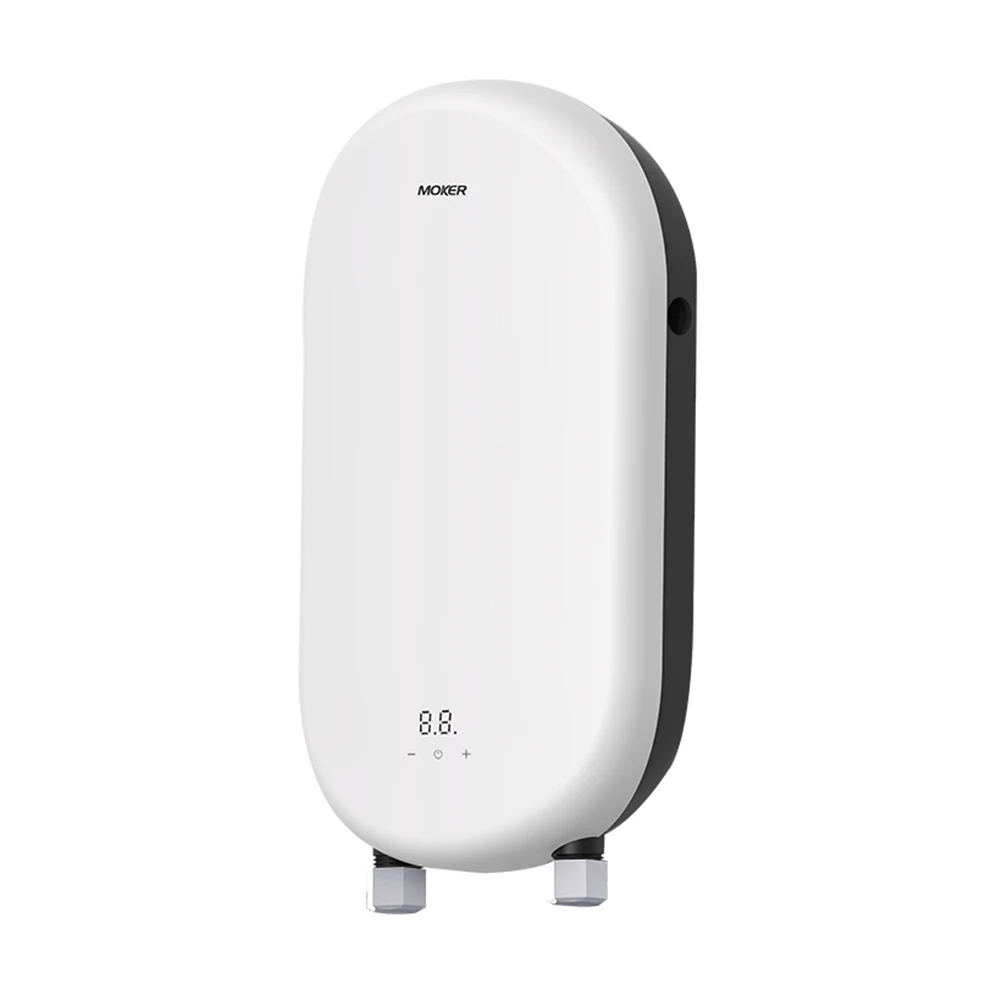 Instant Electric Tankless Water Heater Cold to Hot Kitchen Faucet Heating Wall Mounted Plastic Housing for Household Hotel