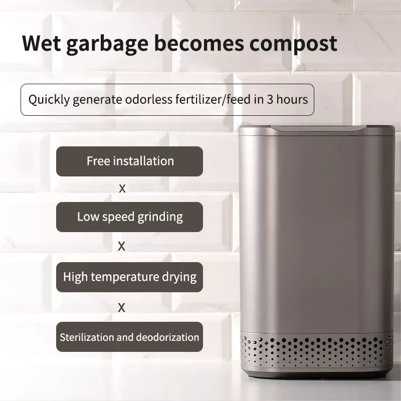 Smart Indoor Composting Machine Eatables Rubbish Dehydrating Recycler Does Not Take Up Space As Fertilizer Food Waste Disposer