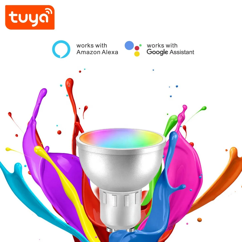 2024 Best 5W RGBCW Tuya Smart WiFi Bulb Support APP Group Control For Home Smart PST-WFGU10