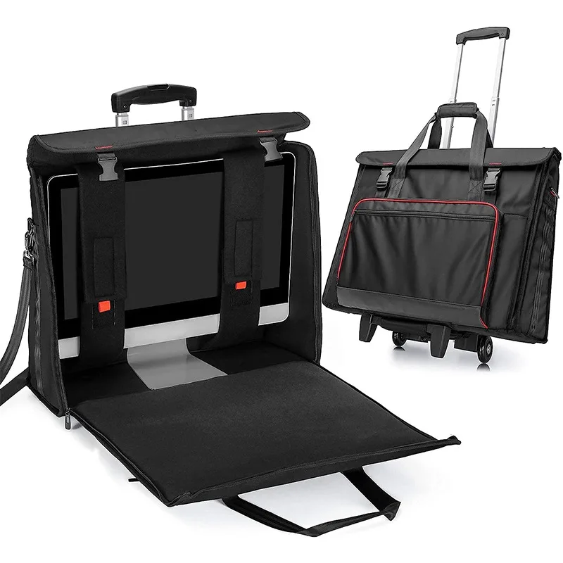 Custom Foldable Laptop Bags Monitor Totebags Oxford Displayer Main Carrying Bags Dustproof storage Box Collapsible Computer Bags