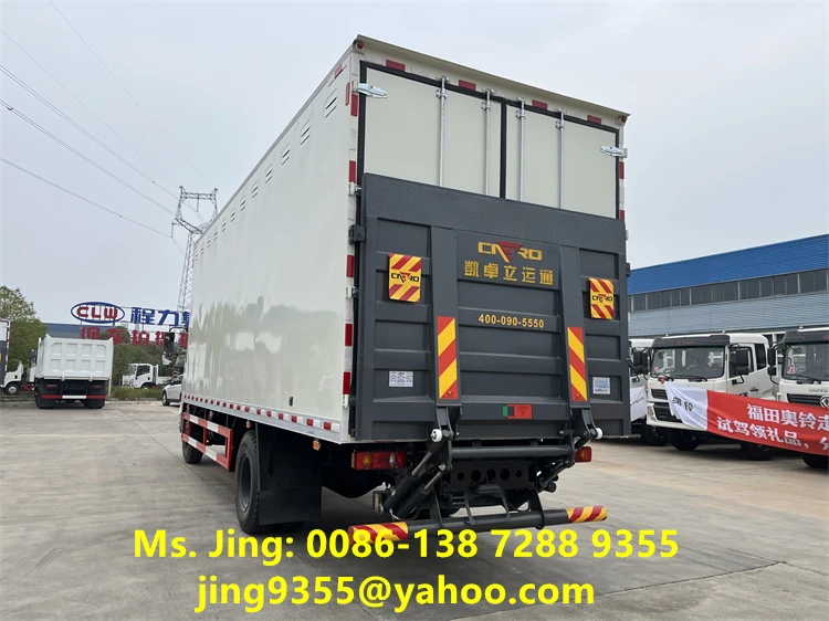 DONGFENG KR 6 Wheels 10T 12T 15T Dry Cargo Box Truck Van For Sale in Cameroon