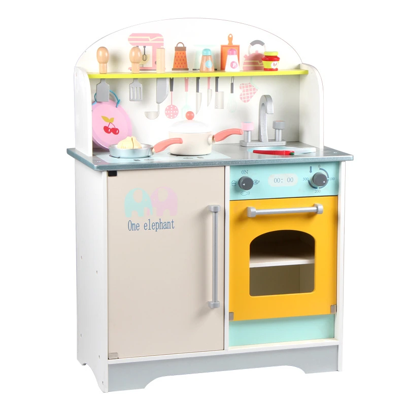 Children Kitchen Wooden Toys Pretend Play Set China Factory Supply Best Price Educational Toy Wooden Cube