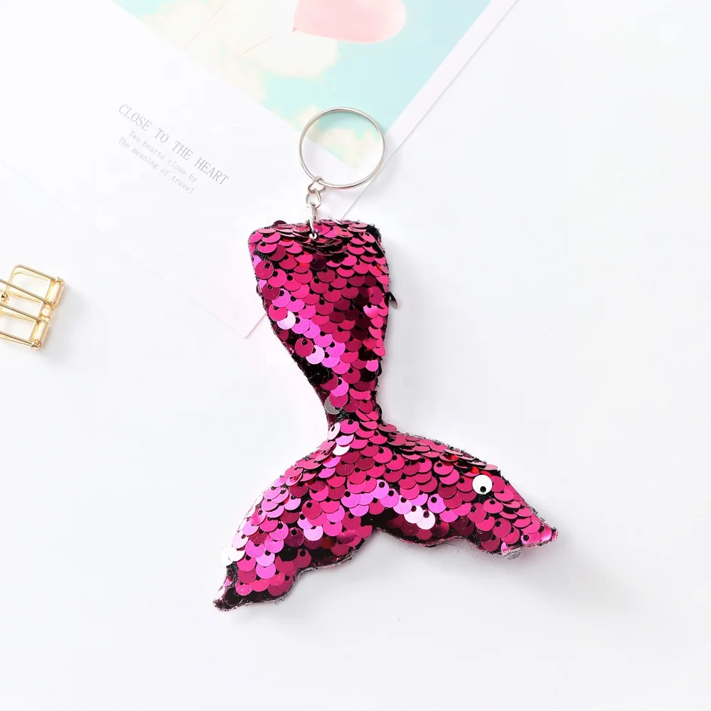 Креативные подарки на день рождения SJ0560, Женский кошелек с подвесками, красочные блестящие тканевые брелки с блестками и хвостом русалки, оптовая продажа