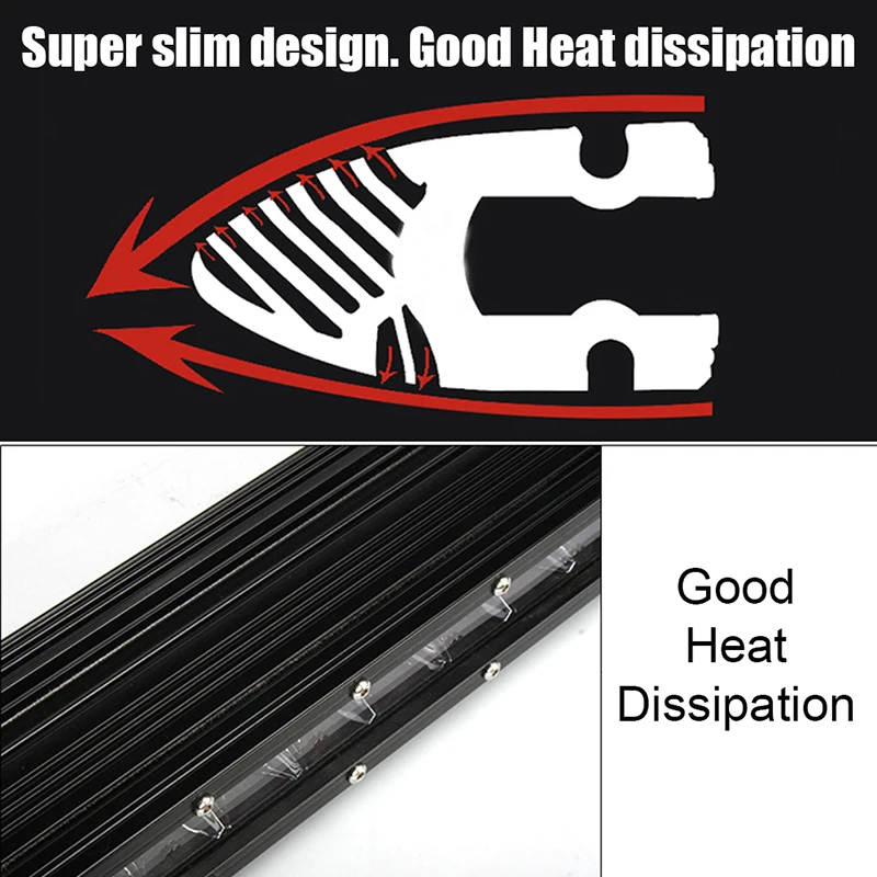 30w ,50w,100w,150w 200w,250w Barra led 4x4 Black Super Slim Single Row Off Road Led Light Bar For Atv Offroad Car Truck