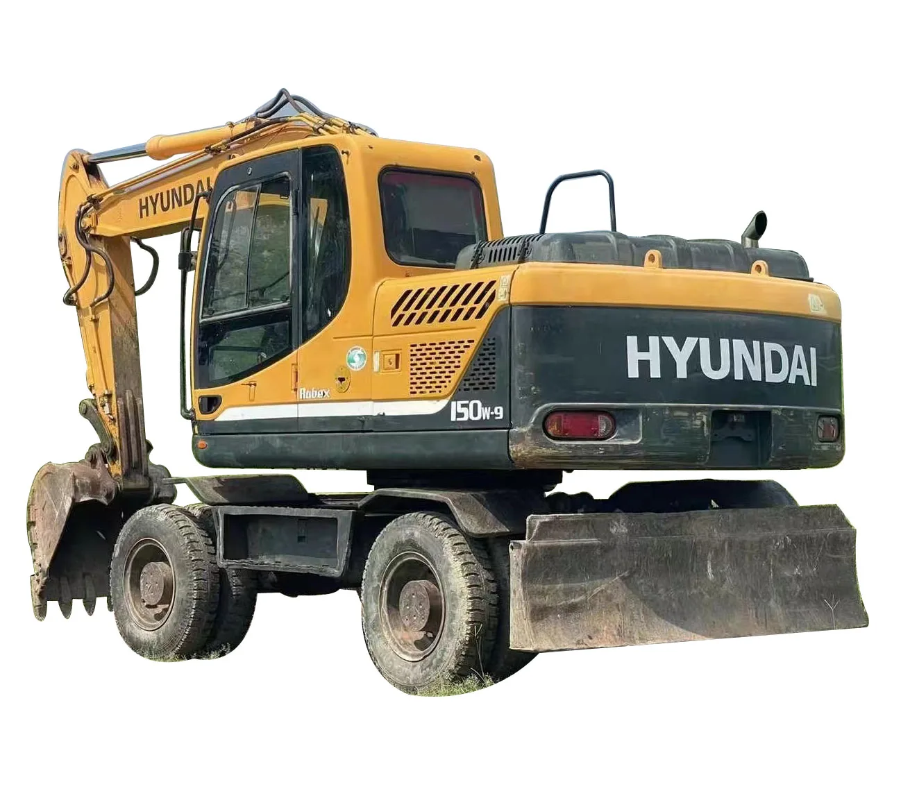 Hyundai 150w-9 15 Ton High Quality Used Wheel Excavator Secondhand Original Hyundai Earth-Moving Excavator/Digger For Hot Sale