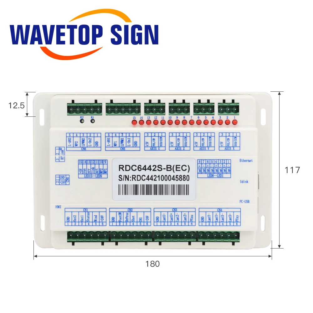 Лазерный контроллер Ruida 6442S RDC6442G Co2 DSP, используется для лазерной гравировки и резки Co2, 6442 6442G RDC6442S