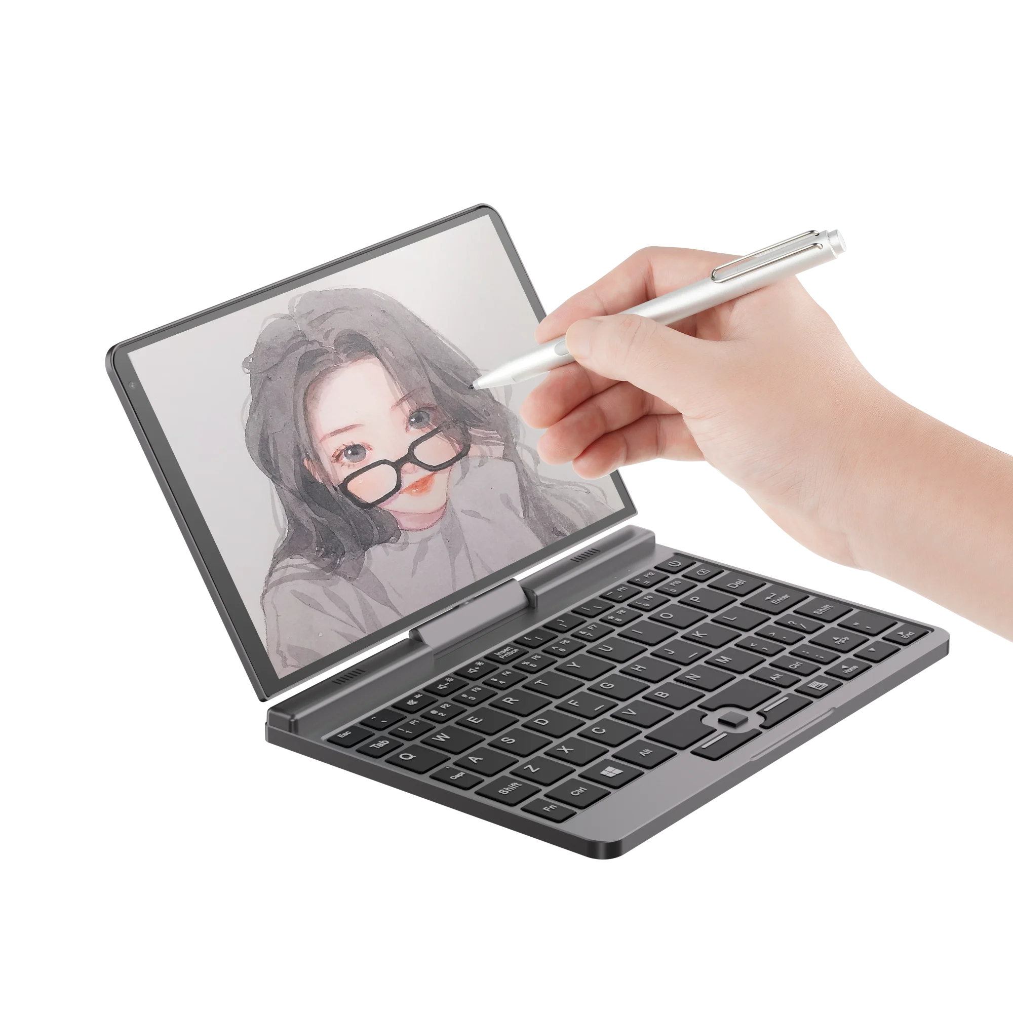 Mini pocket laptop 8inch 360 degree rotary touch screen laptop Intel Core N100 For business