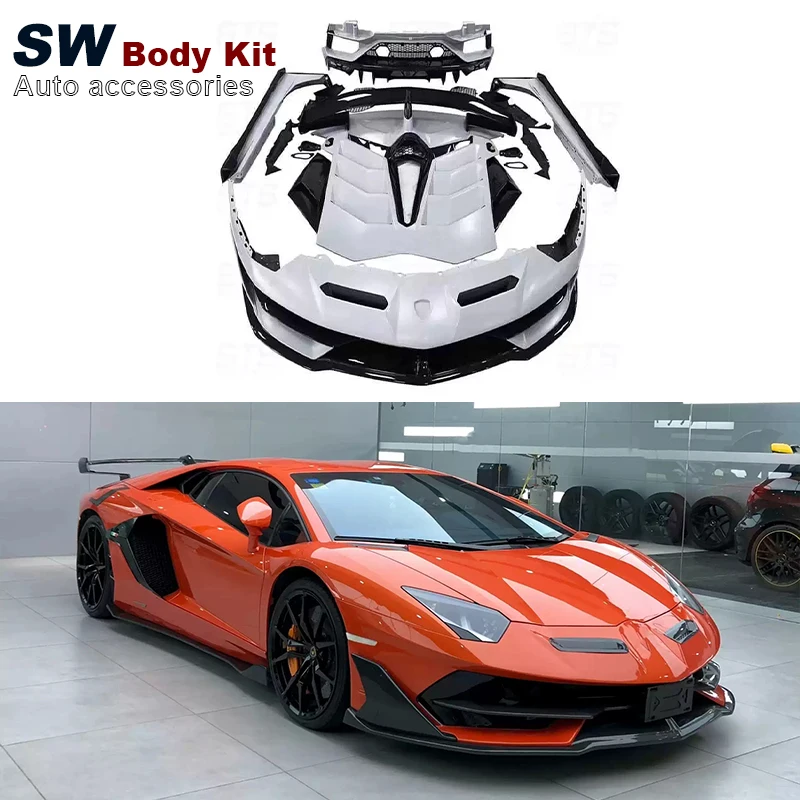 Part Carbon Fiber SVJ Style Body Kit For Lamborghini Aventador Upgrade Front Bumper Facelift Car Accessories LP700 LP720 LP750