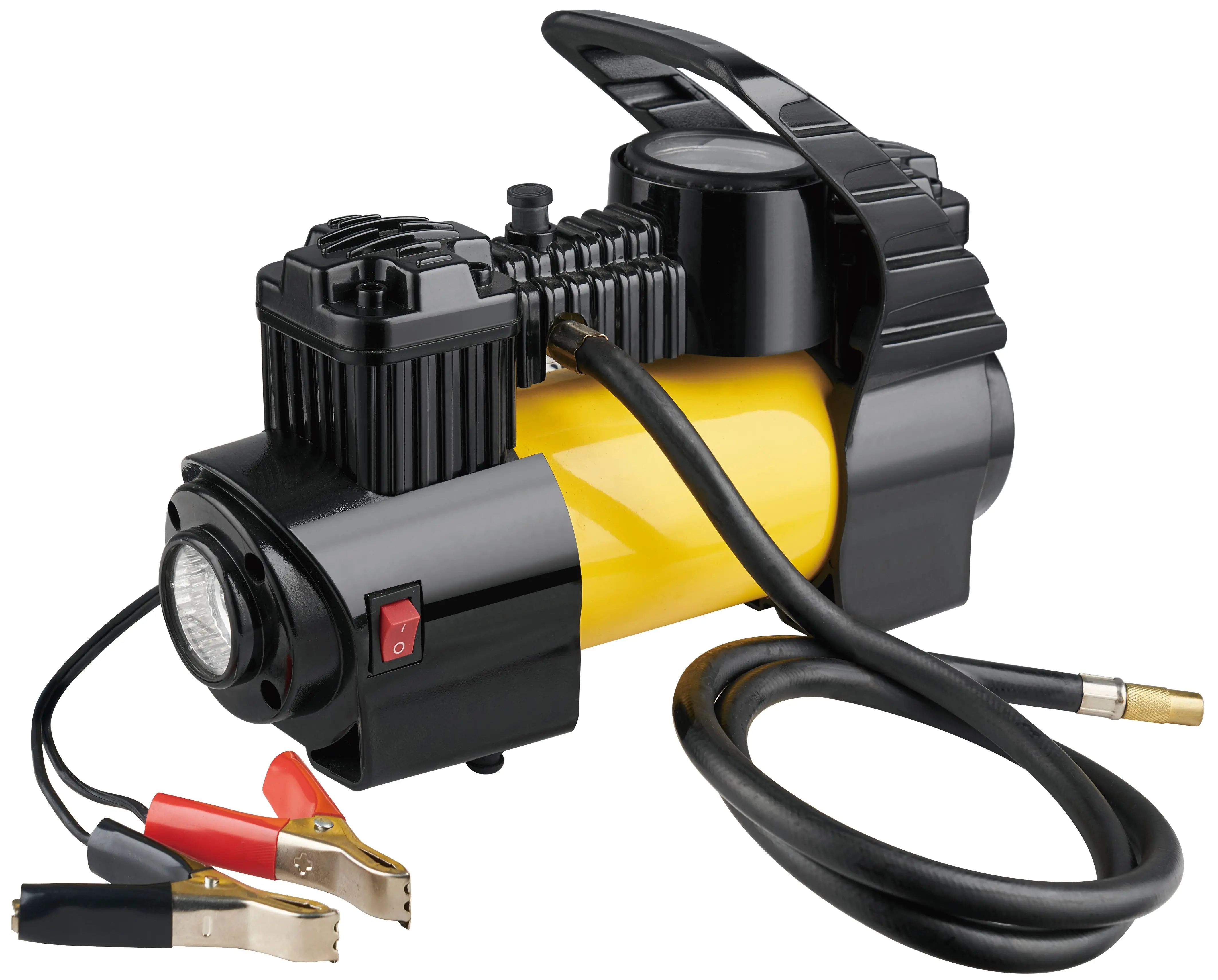 Tire Inflator Portable 12V DC Tire Air Compressor Pump 300W and Portable Auto Tire Inflator with Gauge double cylinder