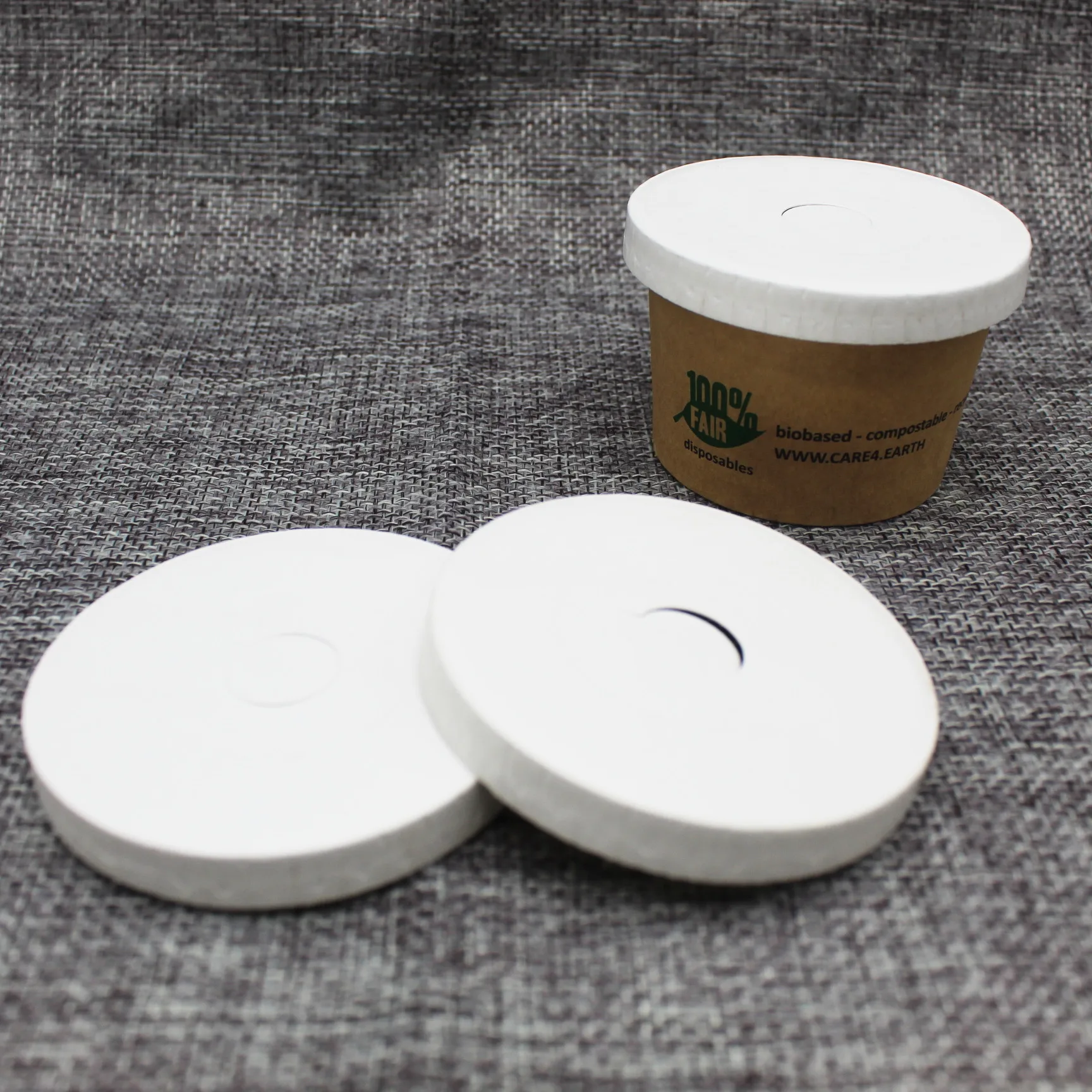 Одноразовые Дешевые стаканчики для соуса из бамбукового волокна 2 унции с крышкой 1 унция чашка 100 мл