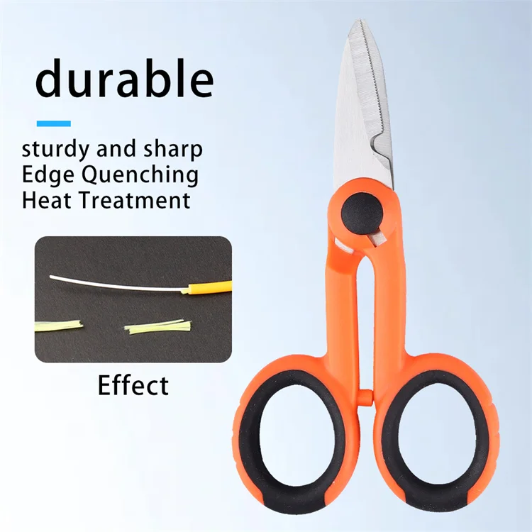 Great buy scissors optical fiber cable cutter 3CR13 stainless steel serrated edge non slip handle