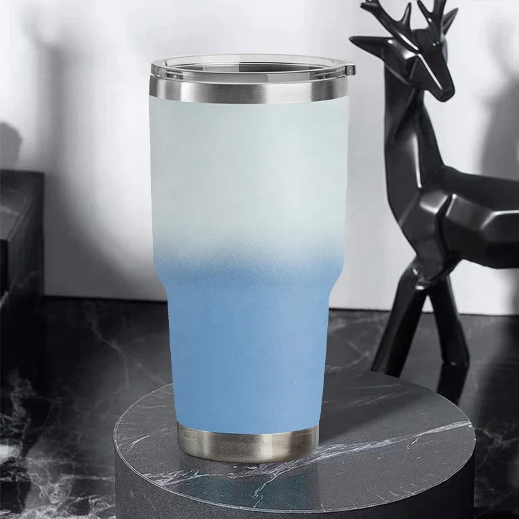 2021 Amazon Hot Sale Customized Logo Double Wall Stainless Steel Thermal Vacuum Blank Coffee Color Wine Pipe Mug