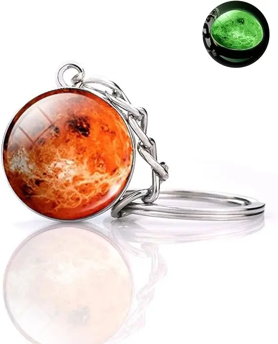universe Venus glass key chains key chain glasses glass key chain custom logo
