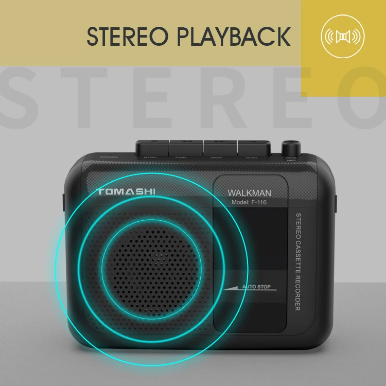 Best selling small portable built-in speaker stereo pocket cassette  tape recorder walkman player