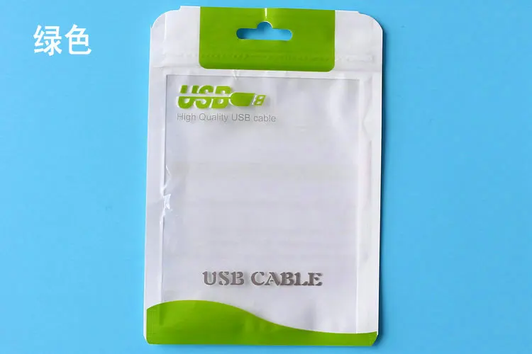 PE plastic package for iphone 6s 6s plus cable