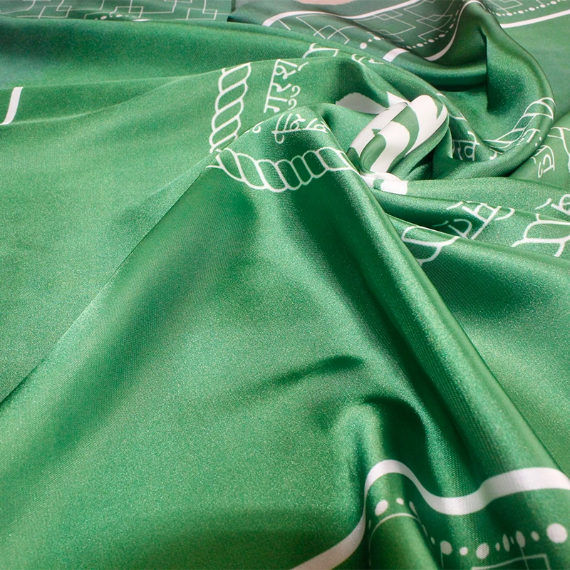 Promotional fashion custom made hair silk bandanas scarf