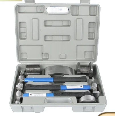 MKT Stainless Steel Sheet Metal Planishing Hammer Tool Set for Hammered Metal