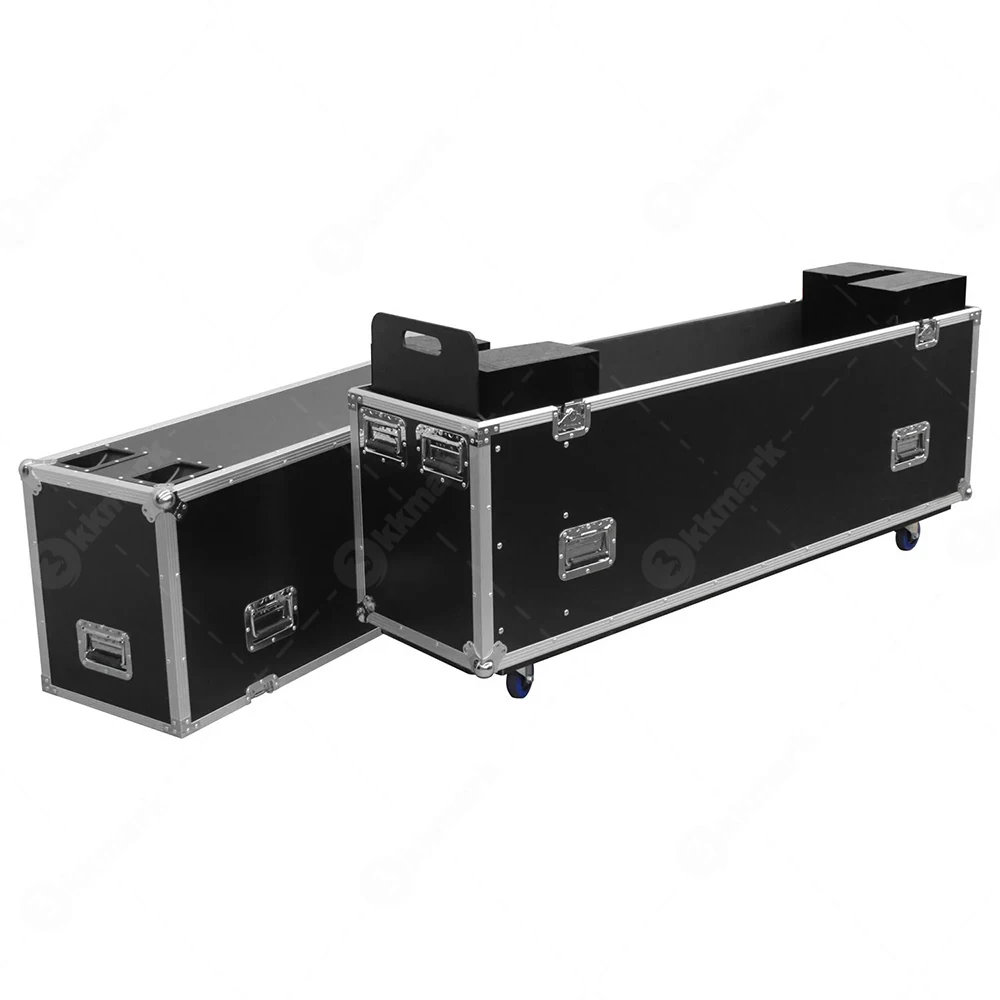 Stackable Storage Adjustable 60' 65' Flat Screen Plasma Tv Flight Road Case for Monitor Displays of Various Thicknesses