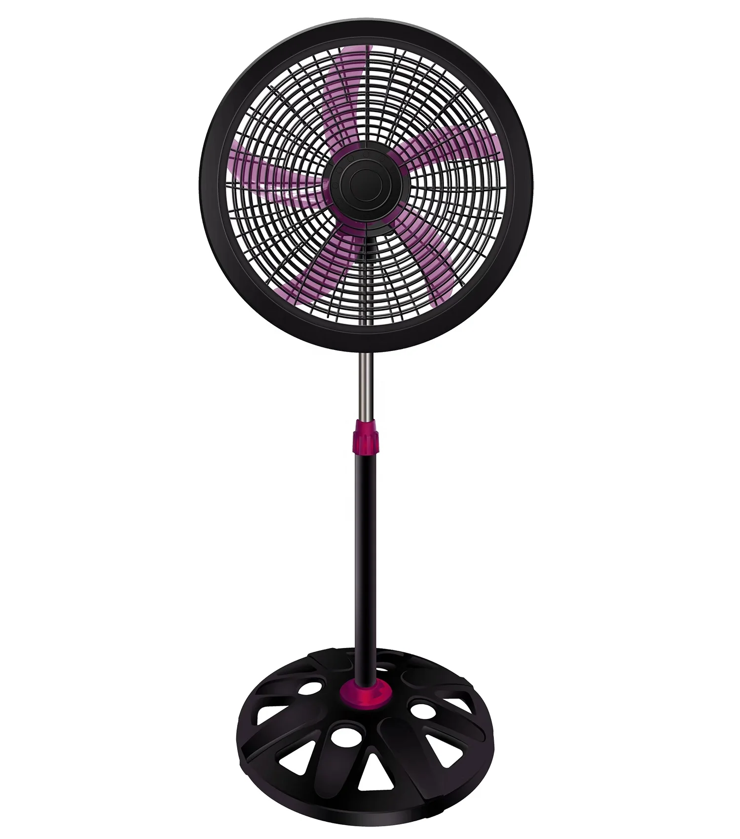 18 inch electric stand aluminum motor tower pedestal fans classic 5 blade cooling fan