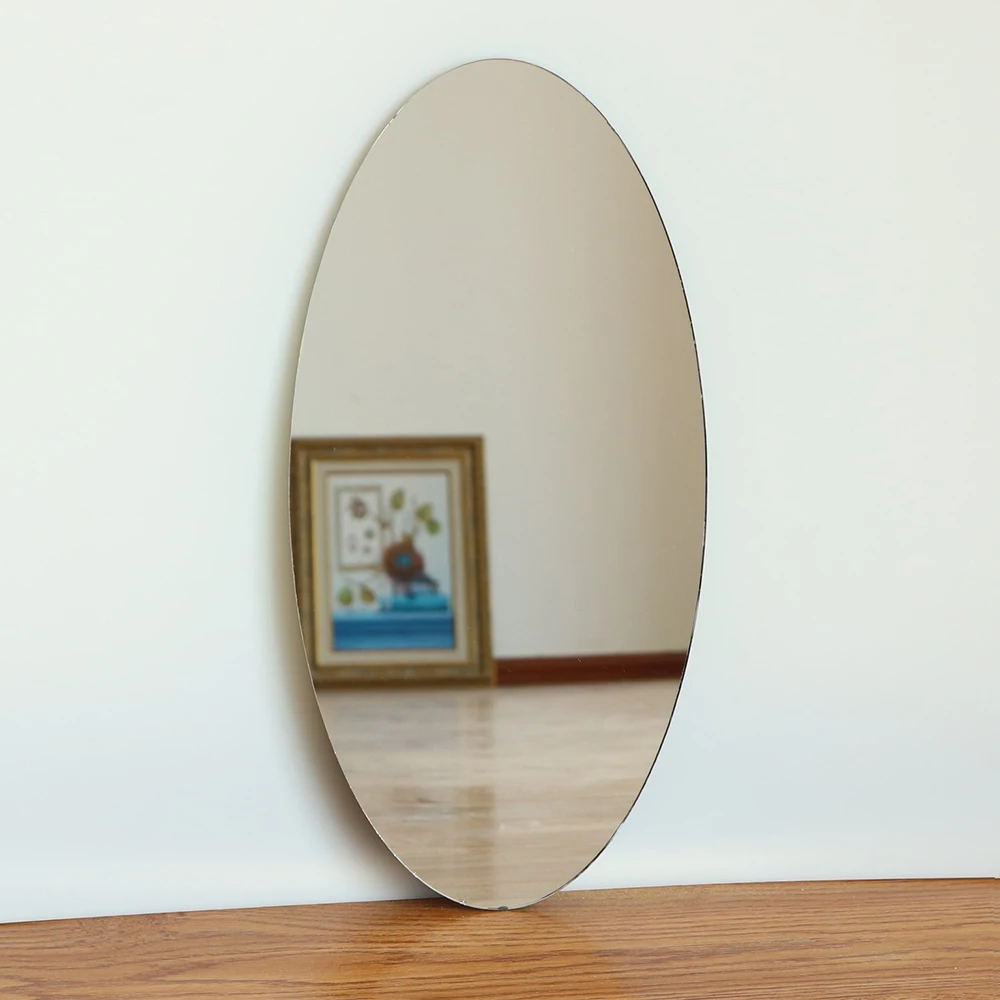 Simple Home Decor Unique Design Frameless Plain Wall Bathroom Mirror for Furniture