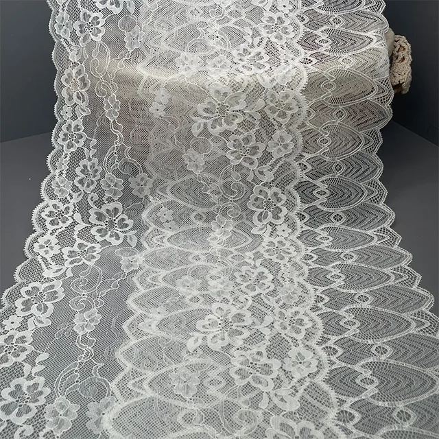 TUTON Custom French Elastic Lace 22 CM/23 CM Trim Wholesale For Lingerie