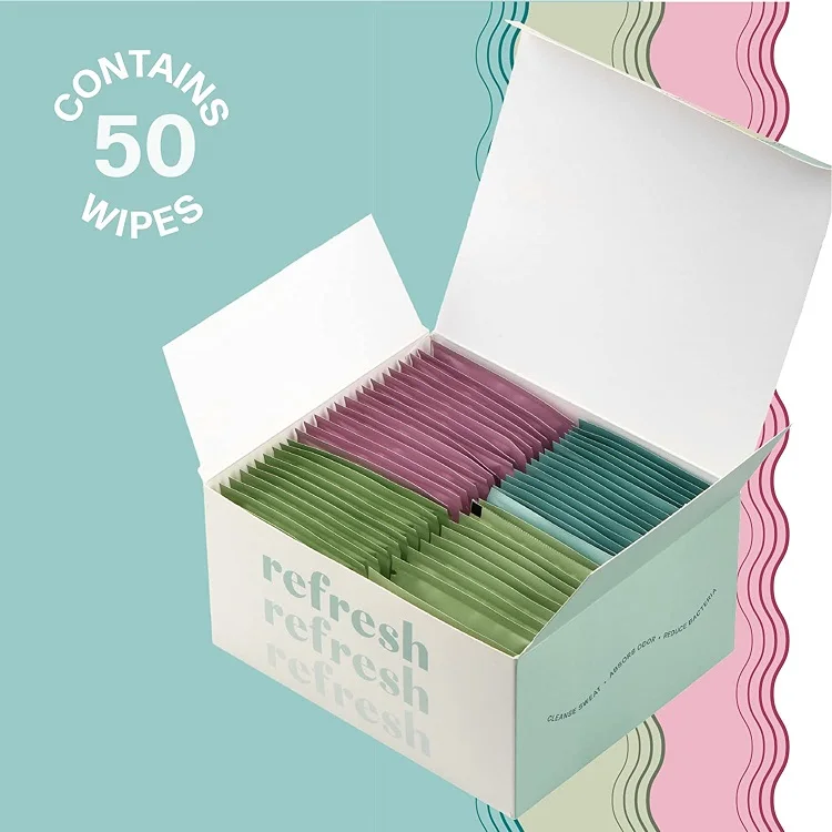 Portable Deodorant Body Cleansing Refreshing Wet Wipes