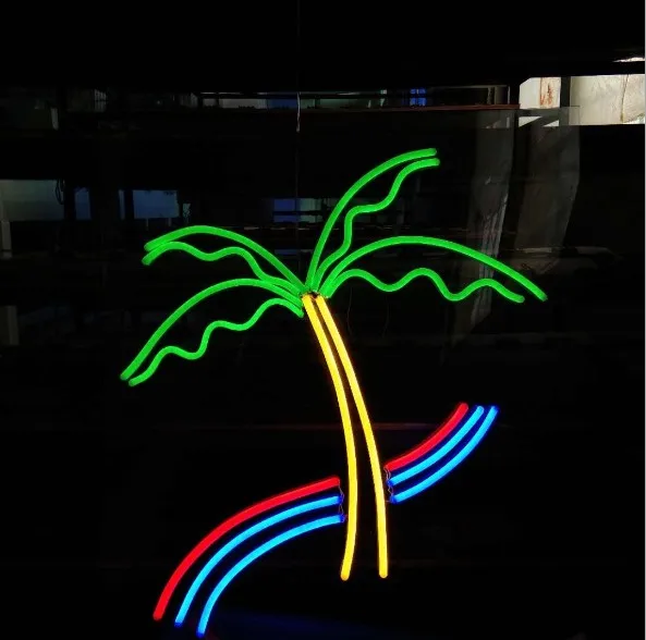 custom 5m/roll China outdoor waterproof LED flexible neon tube light wall signs Merry Christmas